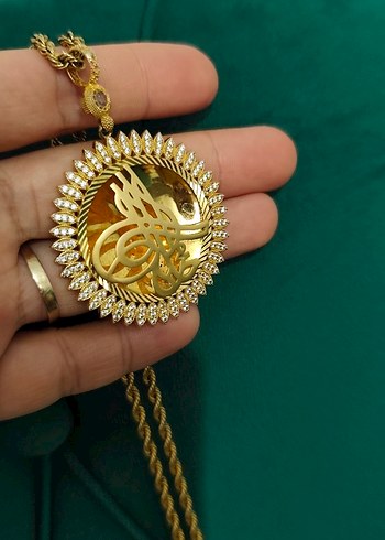 Uzun Zincirli İşlemeli Altın Kadın Kolye - Görsel 7