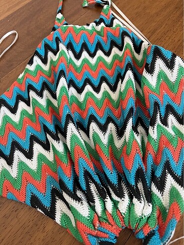 Bershka Missoni Desenli Elbise ZigZag