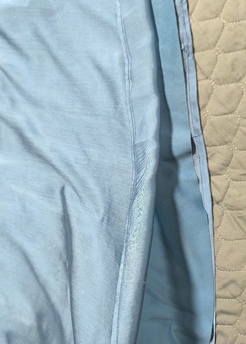 Mavi Uzun Kollu Kadın Abiye Elbise - Görsel 7