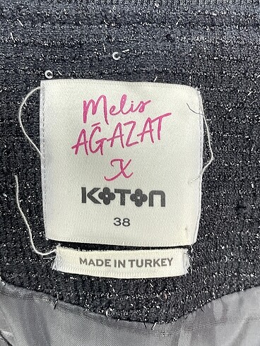 38 Beden siyah Renk Koton Bomber %70 İndirimli.