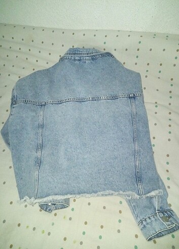 Trendyol & Milla Mavi koc crop ceket