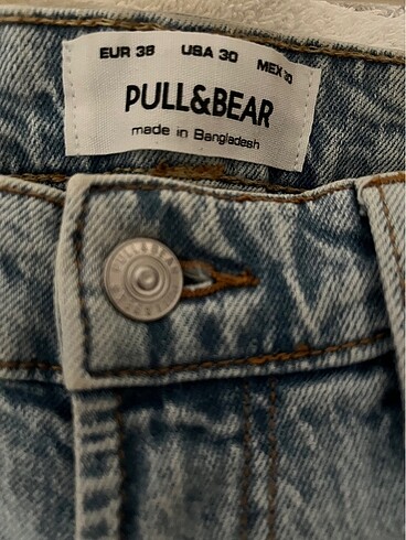 38 Beden Pull&Bear Mavi Kot