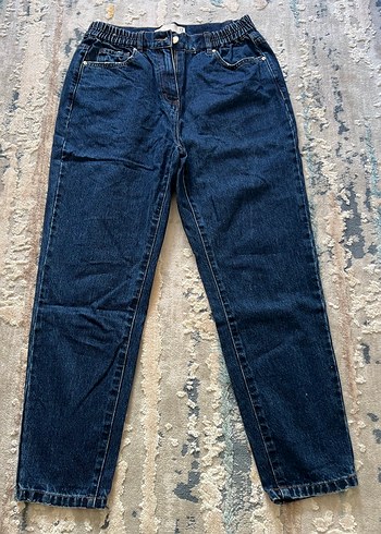 Kadın Lacivert Bol Kesim Kot Pantolon - Görsel 4