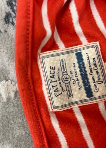 Kız Çocuk Kırmızı Çizgili Uzun Kollu Tişört - Görsel 4