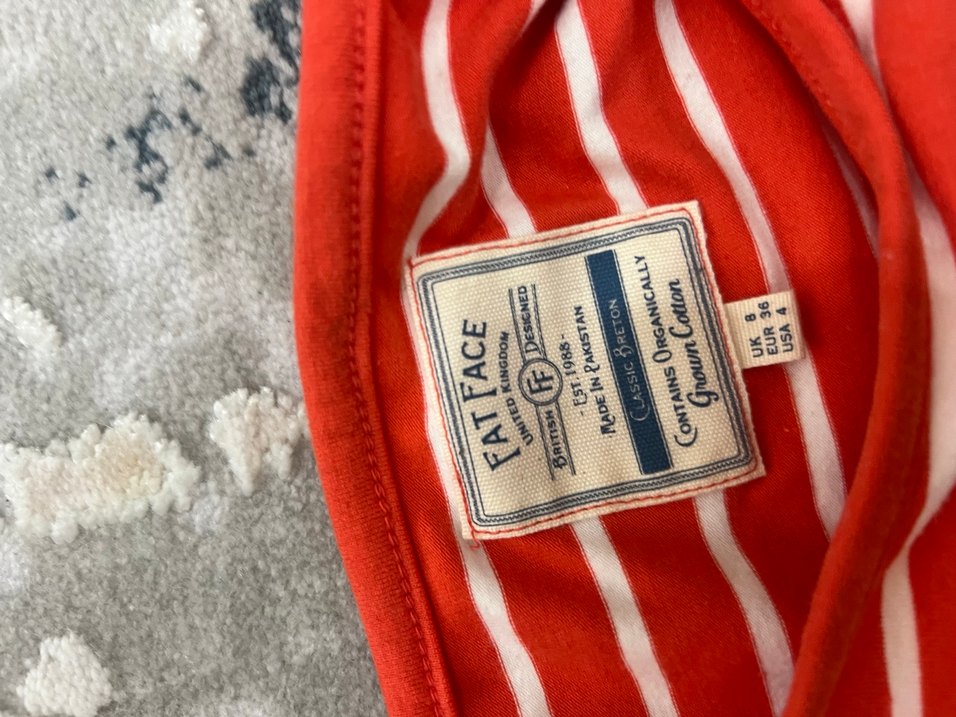 Kız Çocuk Kırmızı Çizgili Uzun Kollu Tişört - Görsel 4