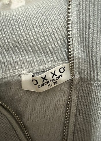 Gri Çizgili uzun Kollu Örgü Kadın Kazak - Görsel 6