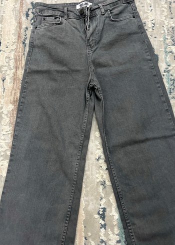 Gri Regular Fit Kadın Denim Pantolon - Görsel 3