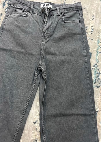 Gri Regular Fit Kadın Denim Pantolon - Görsel 6
