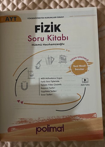 Polimal AYT Fizik Soru Kitabı Yeni Nesil - Görsel 3