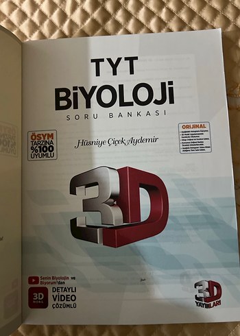 TYT Biyoloji Soru Bankası 3D Detaylı Video Çözümlü - Görsel 3