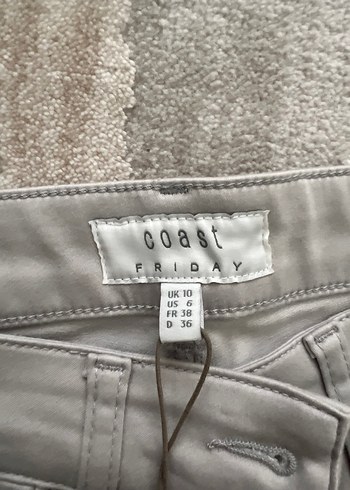 Gri Normal Kesim Kadın Denim Pantolon - Görsel 5