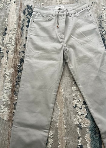 Gri Normal Kesim Kadın Denim Pantolon - Görsel 4