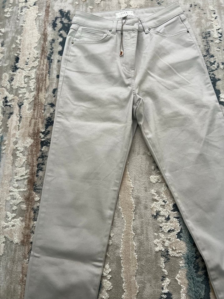 Gri Normal Kesim Kadın Denim Pantolon - Görsel 4