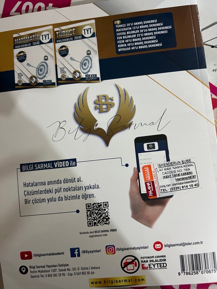 Fen Bilimleri TYT Branş Denemeleri 25x20 - Görsel 3