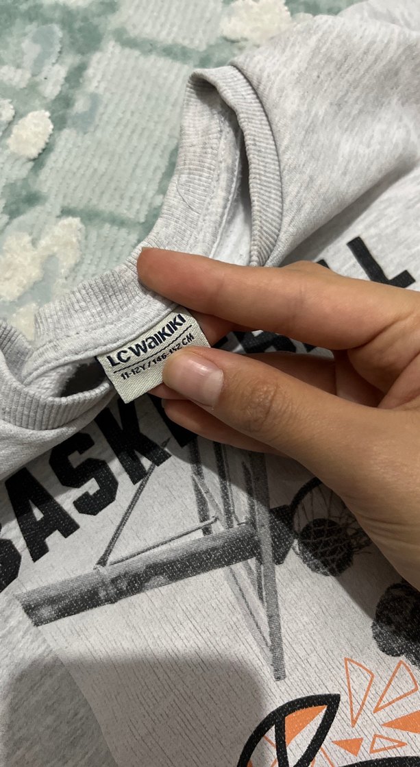 Gri Erkek Çocuk Baskılı Sweatshirt - Görsel 3