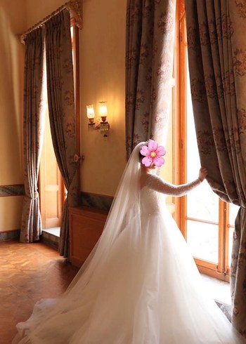 Beyaz A Kesim Gelinlik - Görsel 3