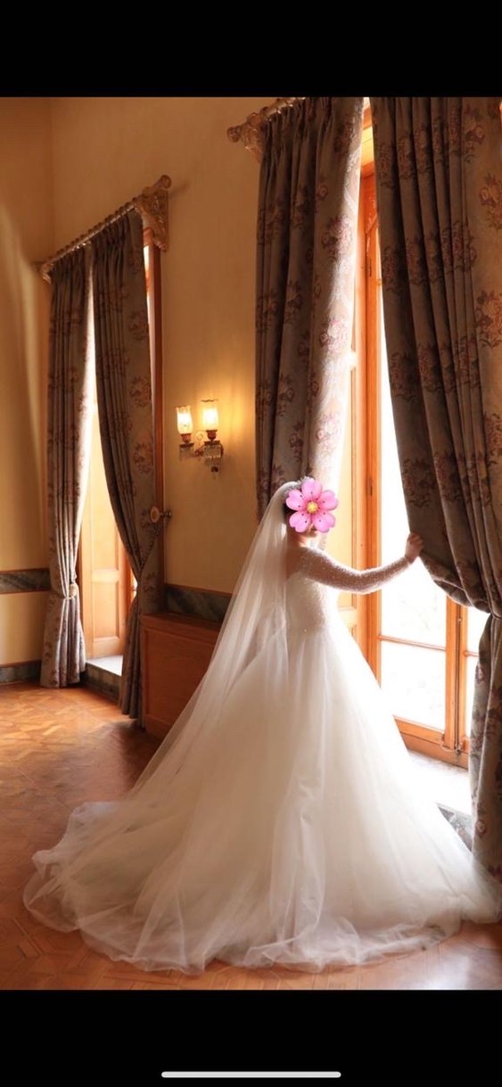 Beyaz A Kesim Gelinlik - Görsel 3