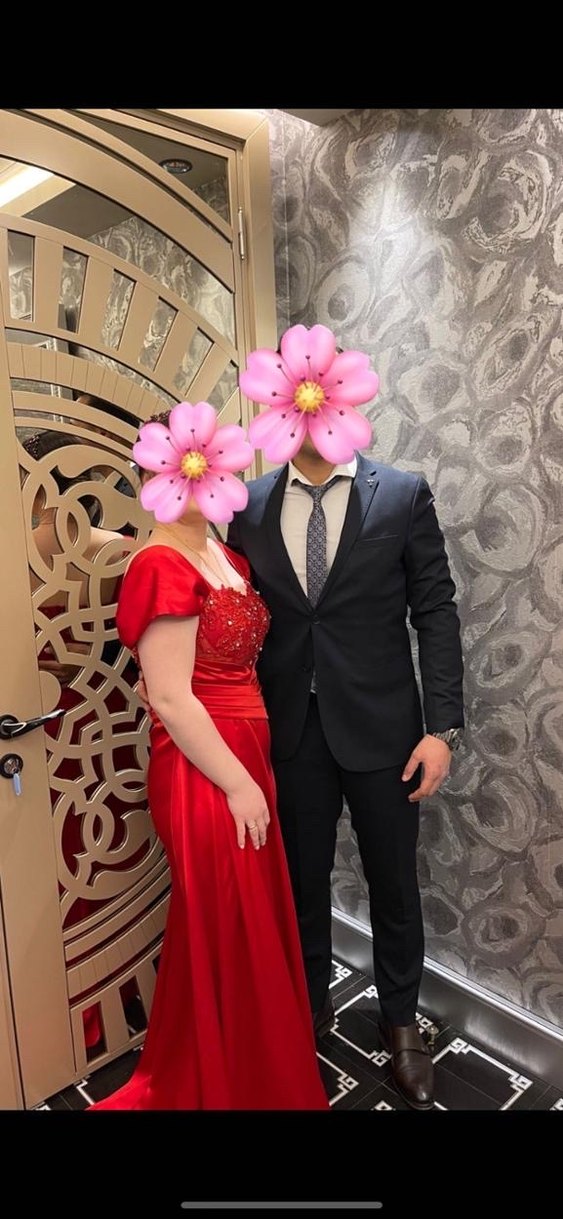 Kırmızı abiye - Görsel 2