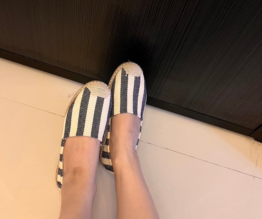 Kadın Beyaz Zebra Desenli Espadril - Görsel 2