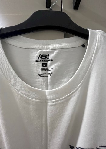 Skechers Skechers Beyaz Kısa Kollu Tişört