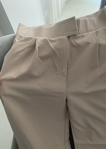 Bej Kadın Kumaş Pantolon - Görsel 3