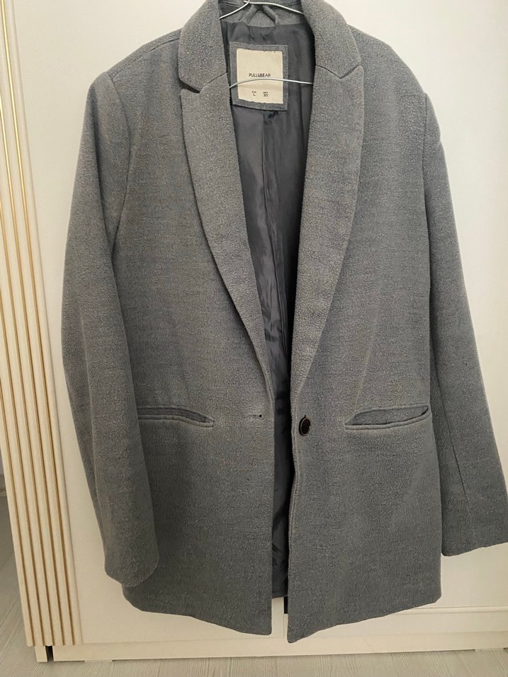 Gri kaban- PULL&BEAR - Görsel 3