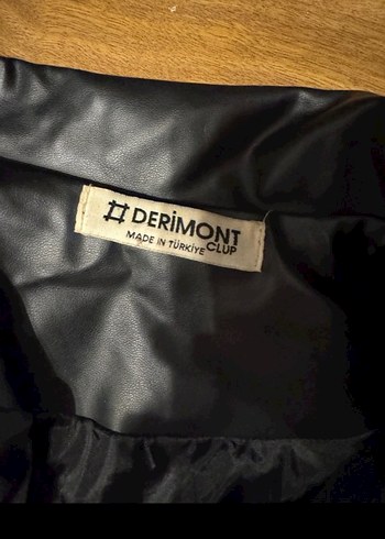 Siyah Deri Kadın Biker Ceket - Görsel 3