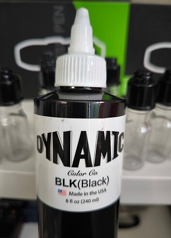 Dövme Boyası - Dynamic 10 ml Siyah Boya