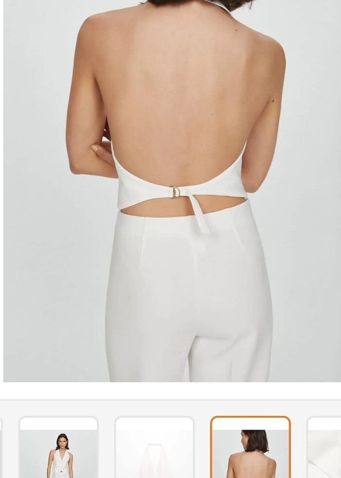 Mango Beyaz Yelek - Görsel 2