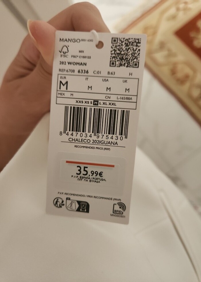 Mango Beyaz Yelek - Görsel 3