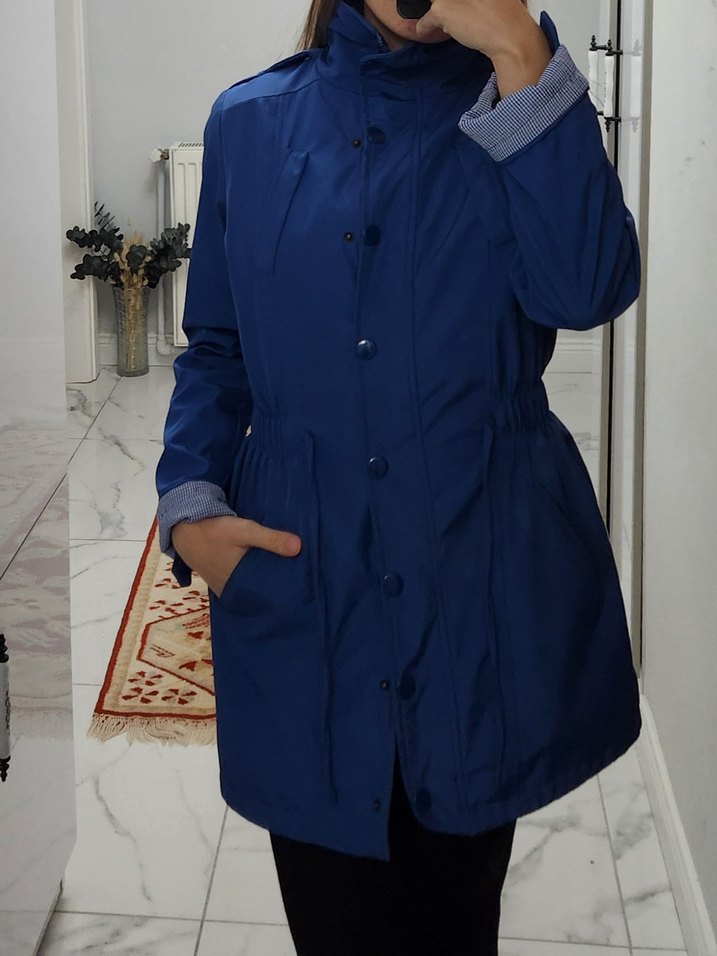 Lacivert Ceket/Yağmurluk - Görsel 2