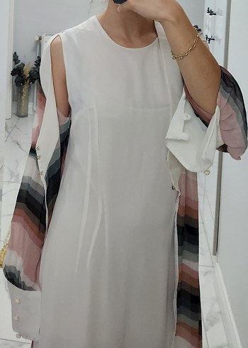 Bohem Çok Renkli Uzun Elbise+Şal hediyedir - Görsel 4