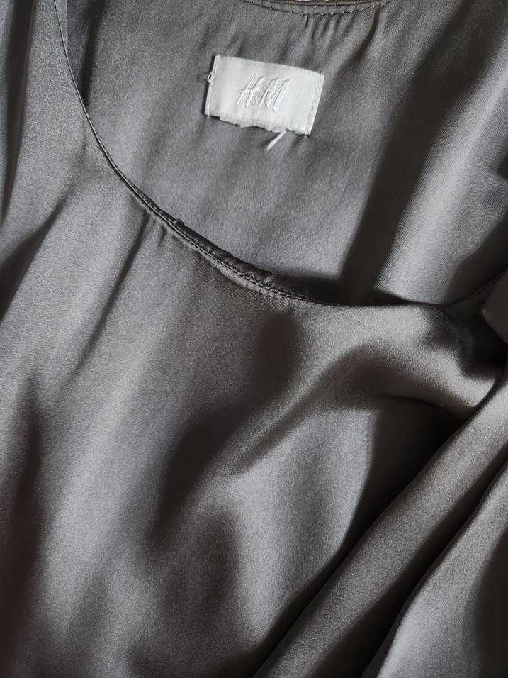 Hm Saten Balon Elbise - Görsel 4