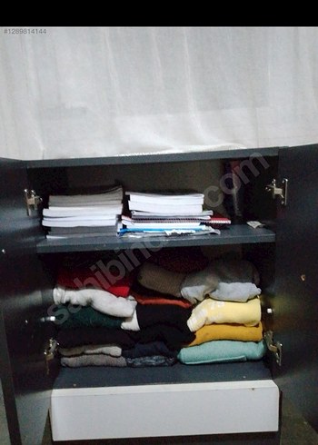 Gri Dolap Düzenleyici İki Kapaklı - Görsel 2