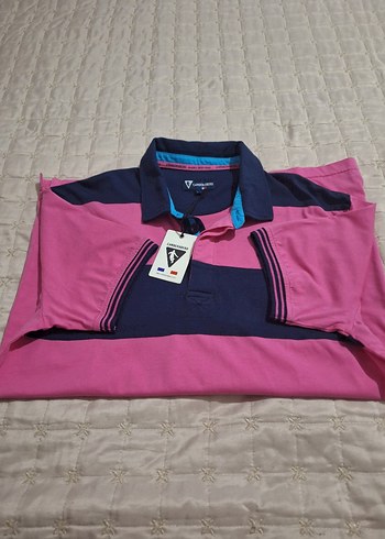 Renkli V Yaka Spor Polo Tişört