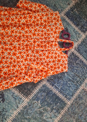 Renkli Bağlamalı Midi Bohem Elbise - Görsel 2