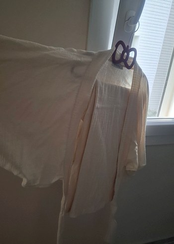 Bej alt üst takım keten pantolon yelek - Görsel 7