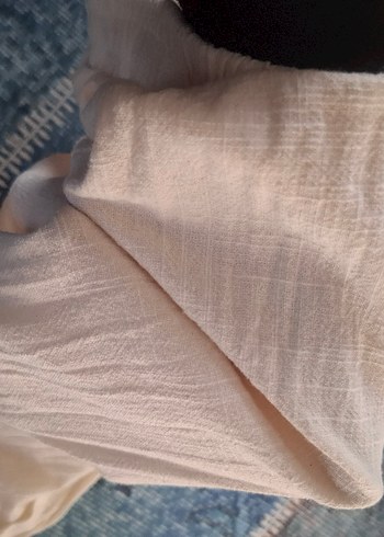 Bej alt üst takım keten pantolon yelek - Görsel 5