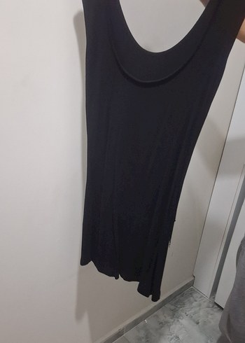 ip Detaylı Siyah kısaKadın Abiye Elbise - Görsel 3