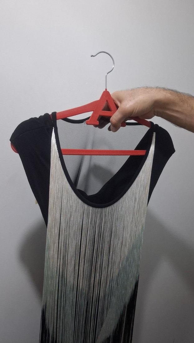 ip Detaylı Siyah kısaKadın Abiye Elbise - Görsel 4