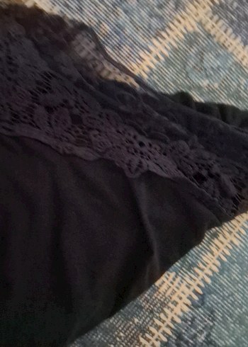 Düğmeli Siyah V Yaka Triko Kadın Hırka - Görsel 2