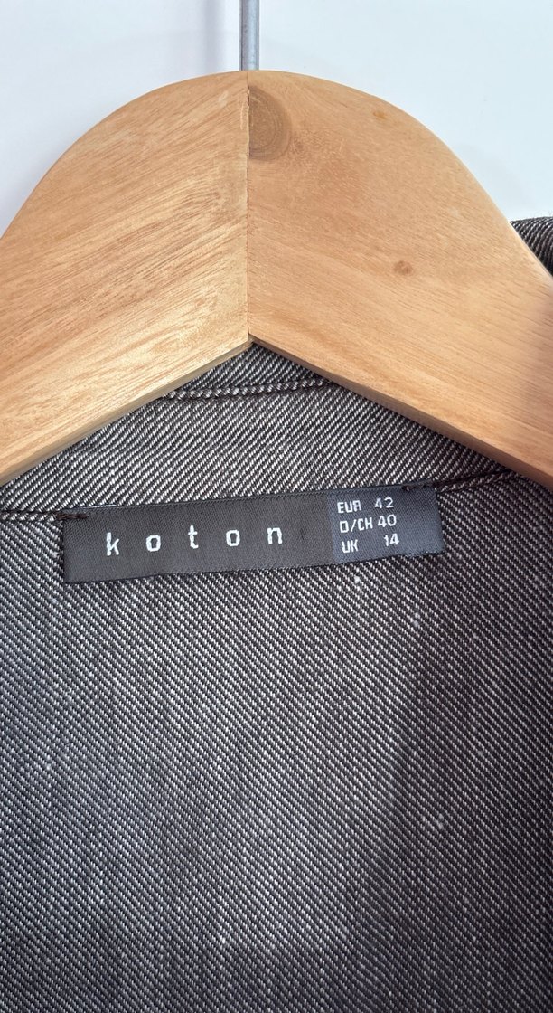 Denim Midi Elbise - Görsel 3