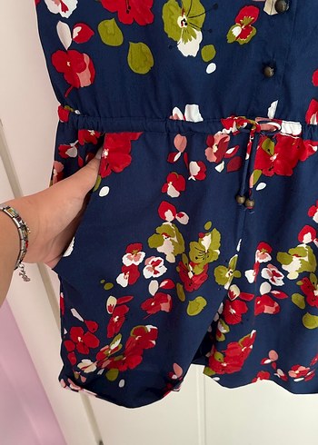 Desenli Kadın Tulum - Görsel 2