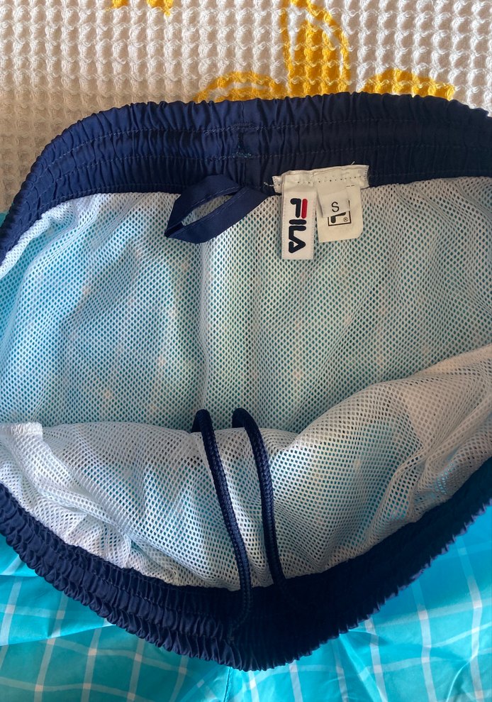 Mavi Kareli Erkek Mayo Şortu - Görsel 2