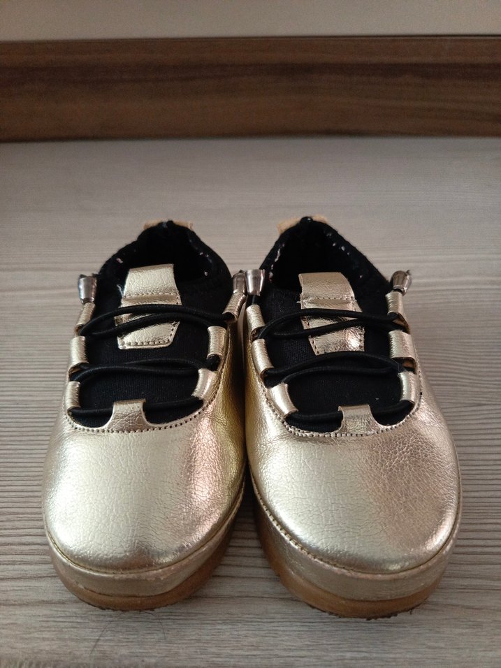 Altın Renk kız Çocuk Günlük Sneakers - Görsel 3