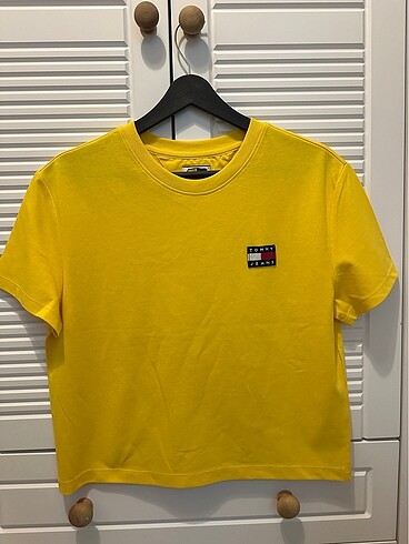 Orjinal Tommy Hilfiger Kadın Sarı Tshirt