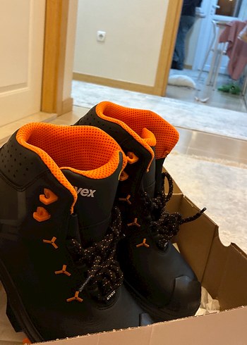 Turuncu Bağcıklı Erkek iş ayakkabısı uvexs3l - Görsel 3