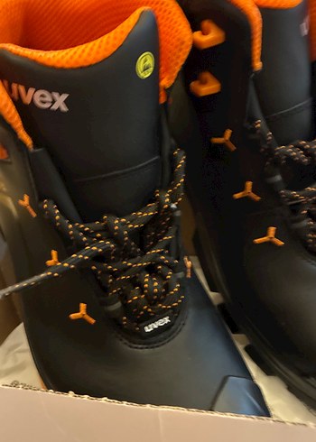 Turuncu Bağcıklı Erkek iş ayakkabısı uvexs3l - Görsel 2