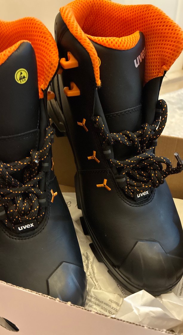 Turuncu Bağcıklı Erkek iş ayakkabısı uvexs3l - Görsel 4