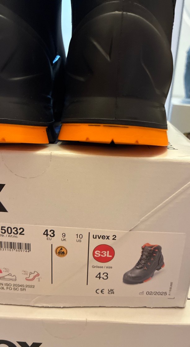 Turuncu Bağcıklı Erkek iş ayakkabısı uvexs3l - Görsel 5